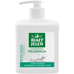 Biały Jeleń, hipoalergiczne mydło z ekstraktem z koziego mleka, 500 ml