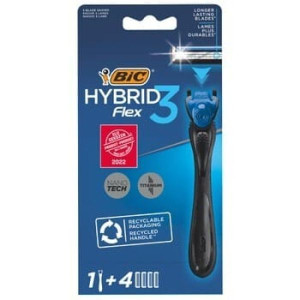 BiC Hybrid Flex 3, maszynka do golenia, 1 szt. + 4 wkłady