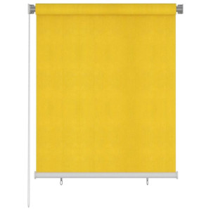 Roleta zewnętrzna, 120x140 cm, żółta, HDPE