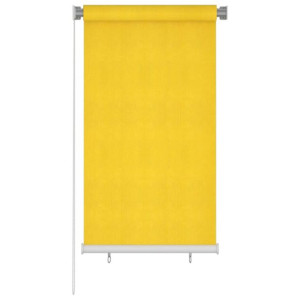 Roleta zewnętrzna, 80x140 cm, żółta, HDPE