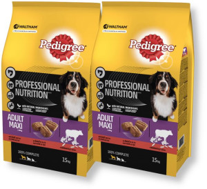 PEDIGREE Adult 2x15kg (duże rasy) - sucha karma dla psów z wołowiną
