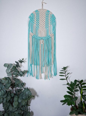 Makrama łapacz dekoracja boho MDC024