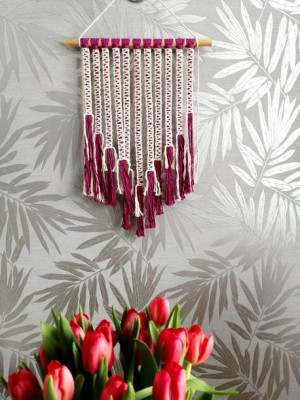 Makrama dekoracja ścienna w stylu boho MS0102