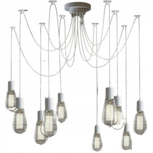 Lampa WISZĄCA sufitowa PAJĄK 3 żyrandol 250 cm