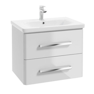 DEFTRANS MONTANA D65 zestaw szafka wisząca+umywalka 65x44cm biała