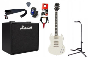 Gitara Elektryczna + Wzmacniacz 25w Kabel Zestaw