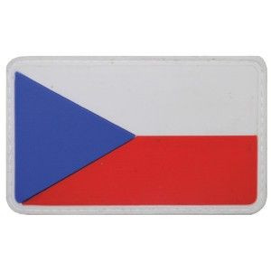 Naszywka z rzepem Republika Czeska 8 x 5 cm