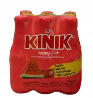 Woda mineralna gazowana truskawka arbuz 6x200ml