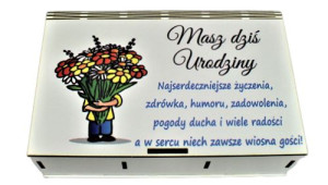Kasetka z żetonami Nadruk na Urodziny Życzenia