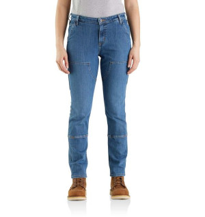 Jeansy Damskie Carhartt Rugged Flex® Relaxed Fit Double Front Straight LIND