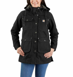 Płaszcz Carhartt Weathered Duck BLACK