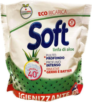 Soft Linfa di Aloe - Proszek do prania z aloesem (1,1 kg - 22 p)