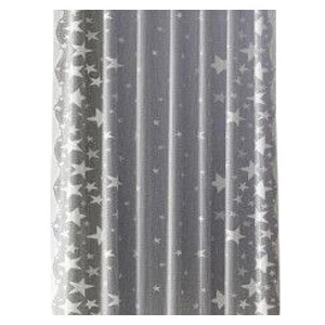 Firana Silver Stars 150cm  DomoweTekstylia | WN116S S15 | Boże Narodzenie