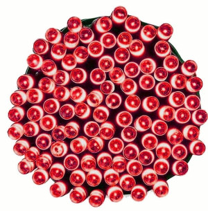 Lampki Choinkowe 100 Led Mocne Czerwone Programator