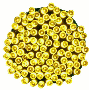 Lampki Choinkowe Mocne 200 Led Żółte Programator