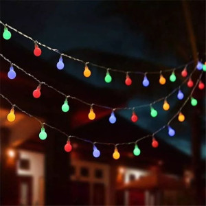 Lampki Choinkowe Kulki 100led Z Flashem Multi Moc