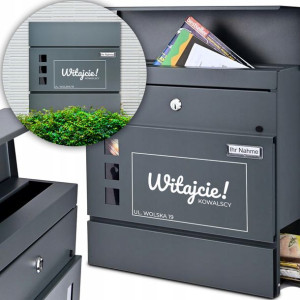 Skrzynka POCZTOWA na LISTY WITAJCIE Nazwisko ADRES