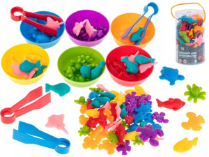 Montessori do nauki liczenia zwierzęta morskie gra