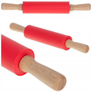 Wałek silikonowy do ciasta pizzy obrotowy XL 38cm
