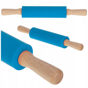 Wałek silikonowy do ciasta pizzy obrotowy XL 38cm