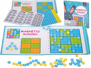 Gra sudoku logiczna łamigłówka magnetyczna dzieci