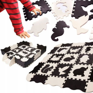 Puzzle piankowe mata dla dzieci kojec 25el. duże