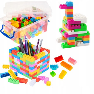 Klocki Przestrzenne Cegły Edukacyjne Box Zestaw