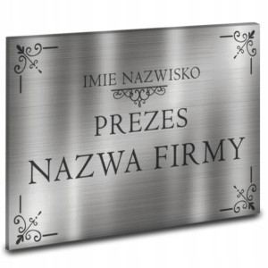 TABLICZKA dla Firmy Biura Personalizowana Wzory