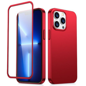 Etui Joyroom 360 Full Case + szkło Apple iPhone 13 Pro czerwony (JR-BP935 r