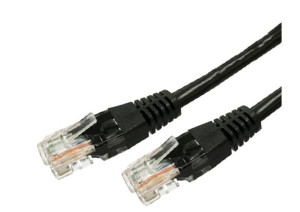 Kabel Patchcord kat.5e RJ45 UTP 3m. czarny  - paczka 10 sztuk