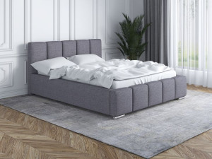 Łóżko tapicerowane LEA stelaż w zestawie łóżko małżeńskie 140x200