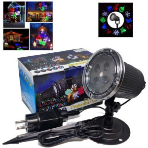 Zewnętrzny Projektor Led Świąteczny Rzutnik 14w1