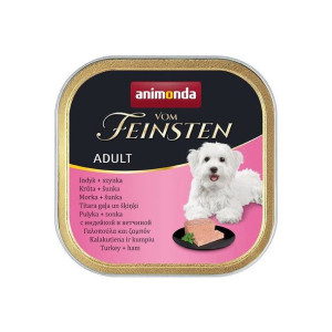 ANIMONDA Vom Feinsten Adult indyk z szynką dla psa 150g