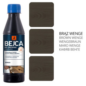 Bejca Do Drewna Rustykalna Spirytusowa BRĄZ WENGE 2l Dragon (10X0,2L)
