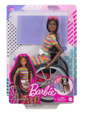 Lalka Barbie Na Wózku Inwalidzkim Grb94