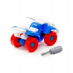 Quad Do Rozkręcania Skręcania 18 Cm Niebieski 24el