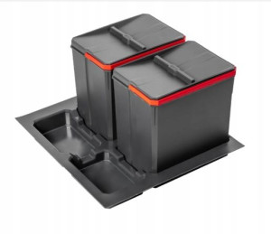 Segregator 2 Kosze Na Śmieci 60 600 Gtv Axispace Pb-as-600-2x15l