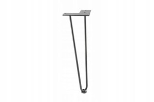 Noga Meblowa Arto 40cm 2 Pręty Gtv Czarny Mat Loft Nm-arto-10-2r406-20m