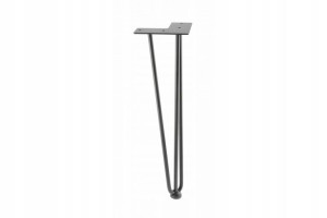 Noga Meblowa Arto 40cm 3 Pręty Gtv Czarny Mat Loft