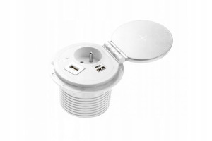 Gniazdo Nablatowe Gtv Charger Plus Indukcja Białe Ae-bpw1facp-10