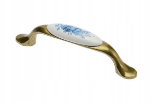 Uchwyt Porcelanowy Blue Rose Rozstaw 96mm Gtv Up-wp0728-pa-04