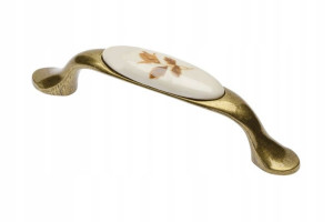 Uchwyt Porcelanowy Autumn Rose Rozstaw 96mm Gtv Up-wp0728-pb