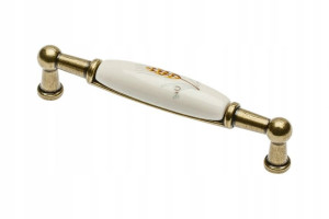 Uchwyt Porcelanowy Country 728b Rozstaw 96mm Gtv Up-wp0728-bk