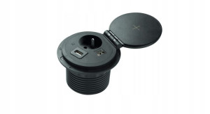 Gniazdo Ae-bpw1facp-20 Gtv Charger Plus Czarne