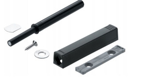 Odbojnik Tip-on Blum Długi Czarny + Adapter Kpl.