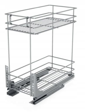 Kosz Cargo Pro Nomet Dwupoziomowy 500 2p Srebrny W-2331m-500-p22