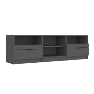 Szafka pod telewizor, czarna, 150x33,5x45 cm