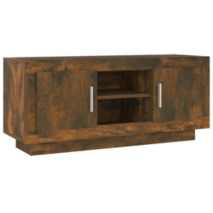Szafka pod telewizor, przydymiony dąb, 102x35x45 cm