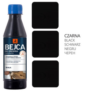 Bejca Do Drewna Rustykalna Spirytusowa CZARNA 200ml Dragon