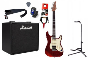 Gitara Elektryczna + Wzmacniacz 25w Kabel Zestaw